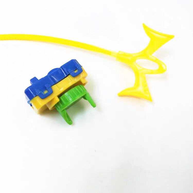 儿童拉绳陀螺玩具 手动拉条拉线螺旋旋转手拉发射器