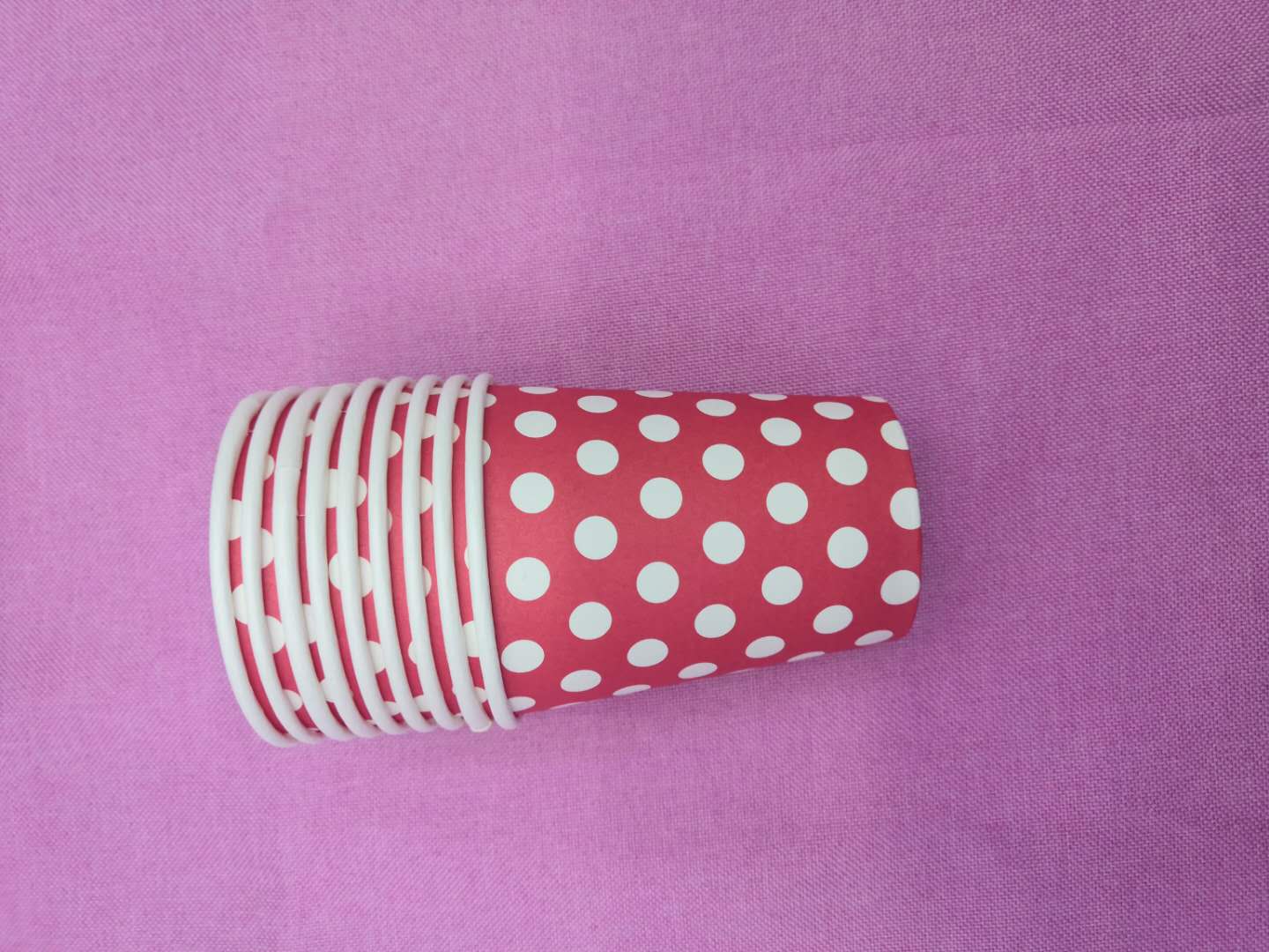 一次性印点纸杯水杯杯子生日节庆派对用品批发