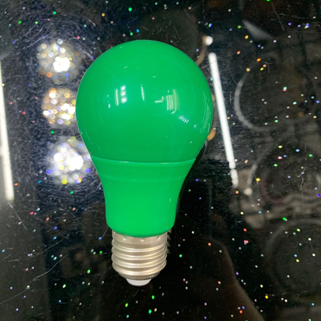 LED绿色灯泡大螺口节能灯户外防水