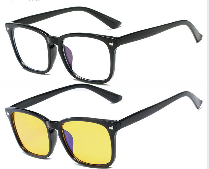 复古平光镜男女士防蓝光眼镜通用米钉镜架新款电脑护目镜222