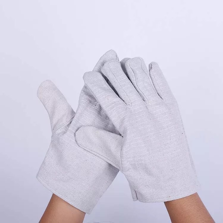 24 line double lining canvas machinery work gloves wear-resistant and thickened factory direct sale approved labor protection protection articles thumbnail