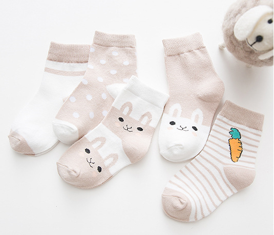 儿童袜子2020年春夏新款薄棉卡通中筒宝宝袜婴儿袜子厂家代