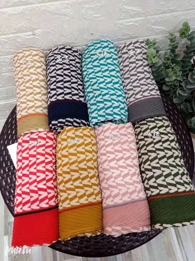 Spring And Autumn Women Literature And Art All Fashion Herringbone Chiffon Scarf Shawl
