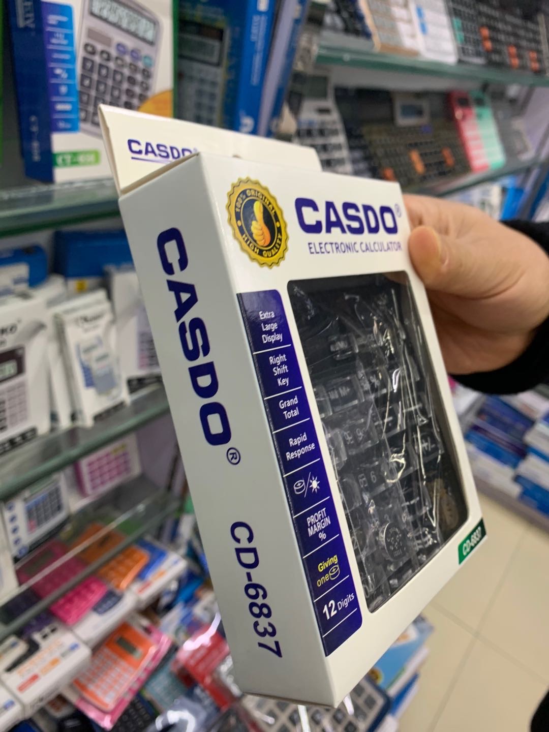 计算器带语音真人发音考试用办公用品大号大按键大屏幕会计专用便携记算机细节图