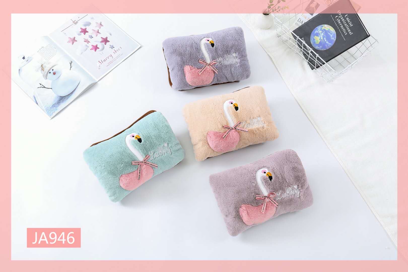 热水袋充电式防爆暖水袋煖宝宝卡通可爱毛绒电暖手宝细节图