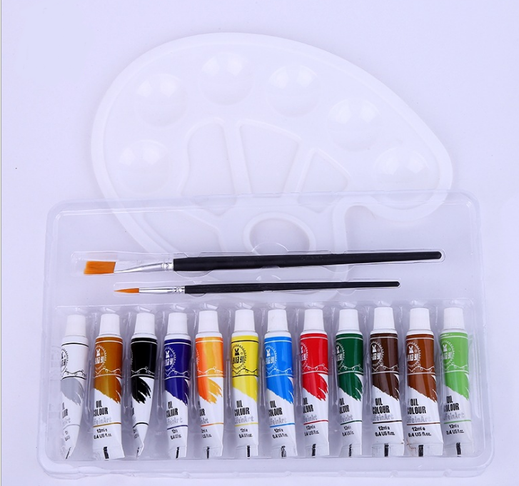Wholesale of watercolor, gouache, watercolor materials, pen and set, paint, oil painting palette, plastic pen, color mixing supplies, 21 details Picture