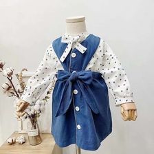 女童衬衫韩版洋气时髦儿童春秋小女孩衬衣宝宝春季长袖上衣潮