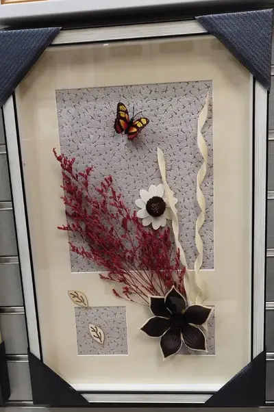 New Thinking Art Frame Painting Real Pole Flower Decorative Painting 3