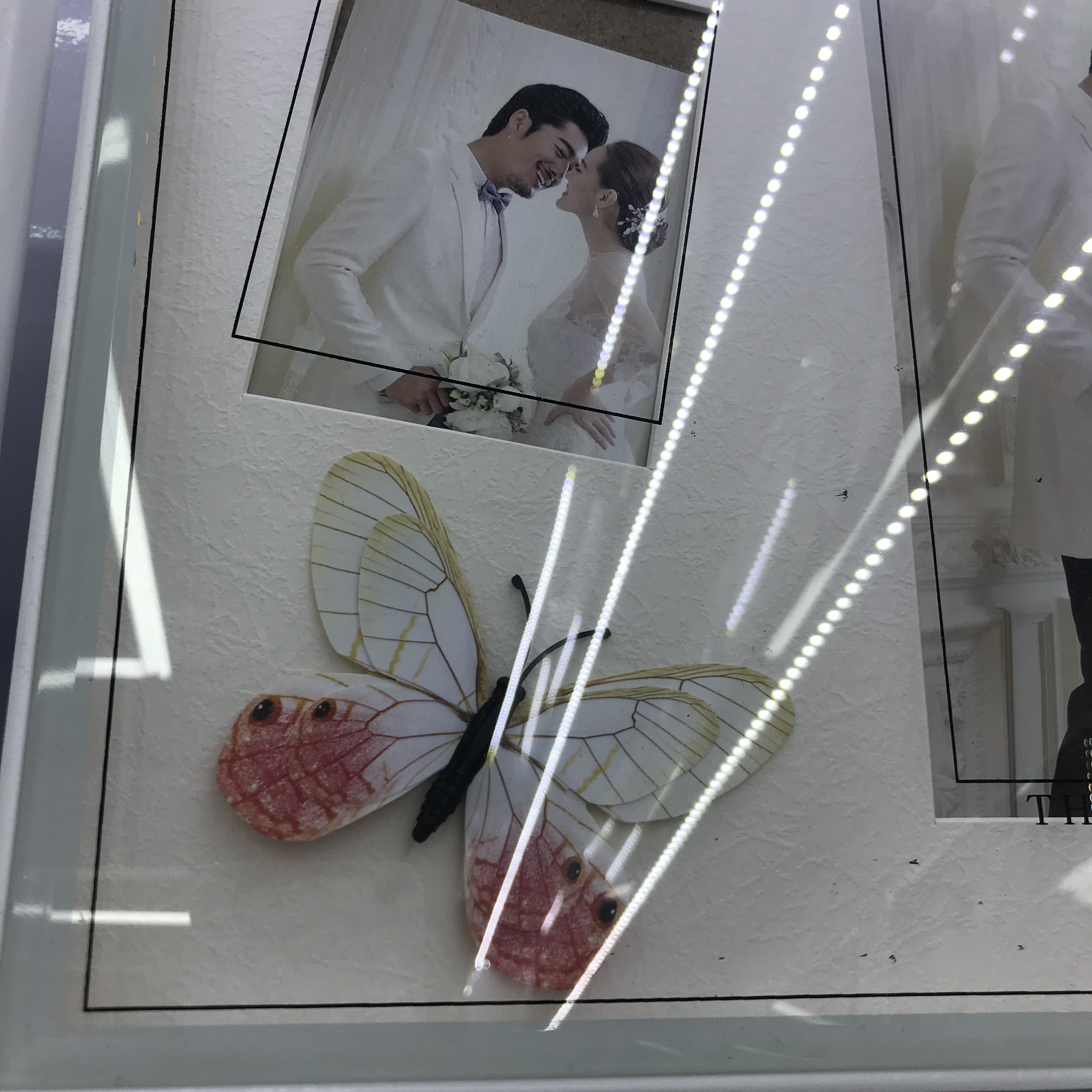 相框摆台7寸洗照片立体中空相框标本框婚纱照宝宝照产品图