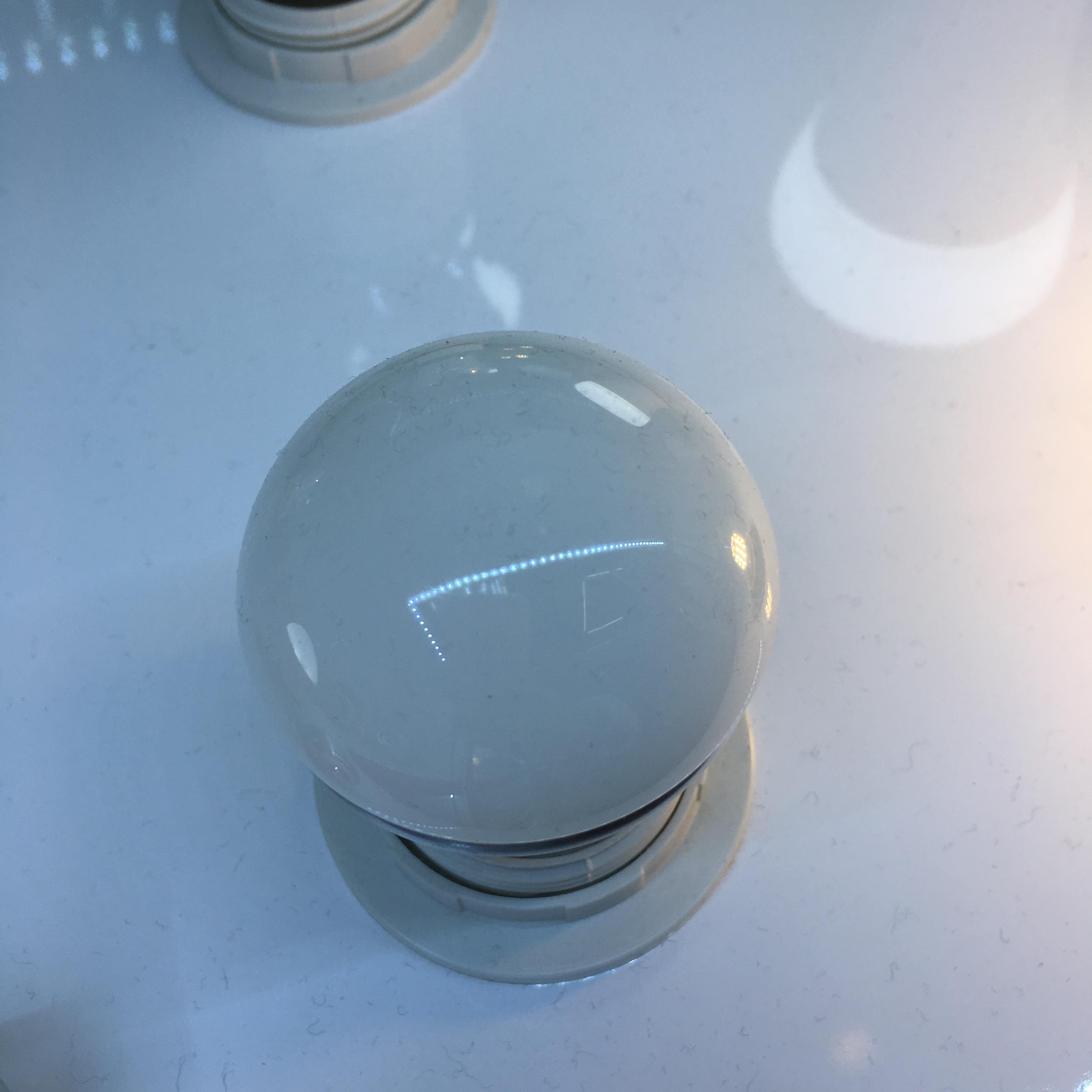Milk White Semicircle Light Bulb High Light Transmittance Plastic Wrapped Aluminum Excess Led Energy-Saving Light Bulb Specification drawing