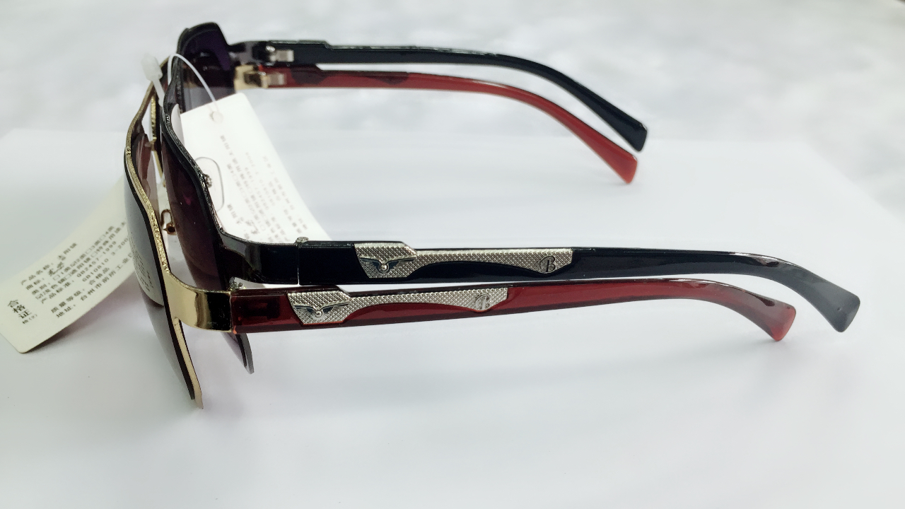 New UV-resistant sunglasses, tea-colored polarized trendy Korean version trendy sunglasses 009222 Specification image