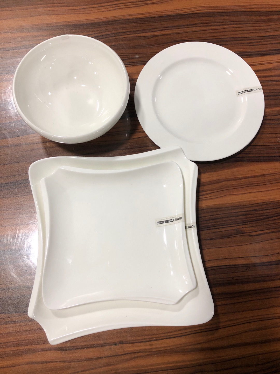8-inch flat bone plate low bone China plate for domestic general purpose low bone China medium dinner plate