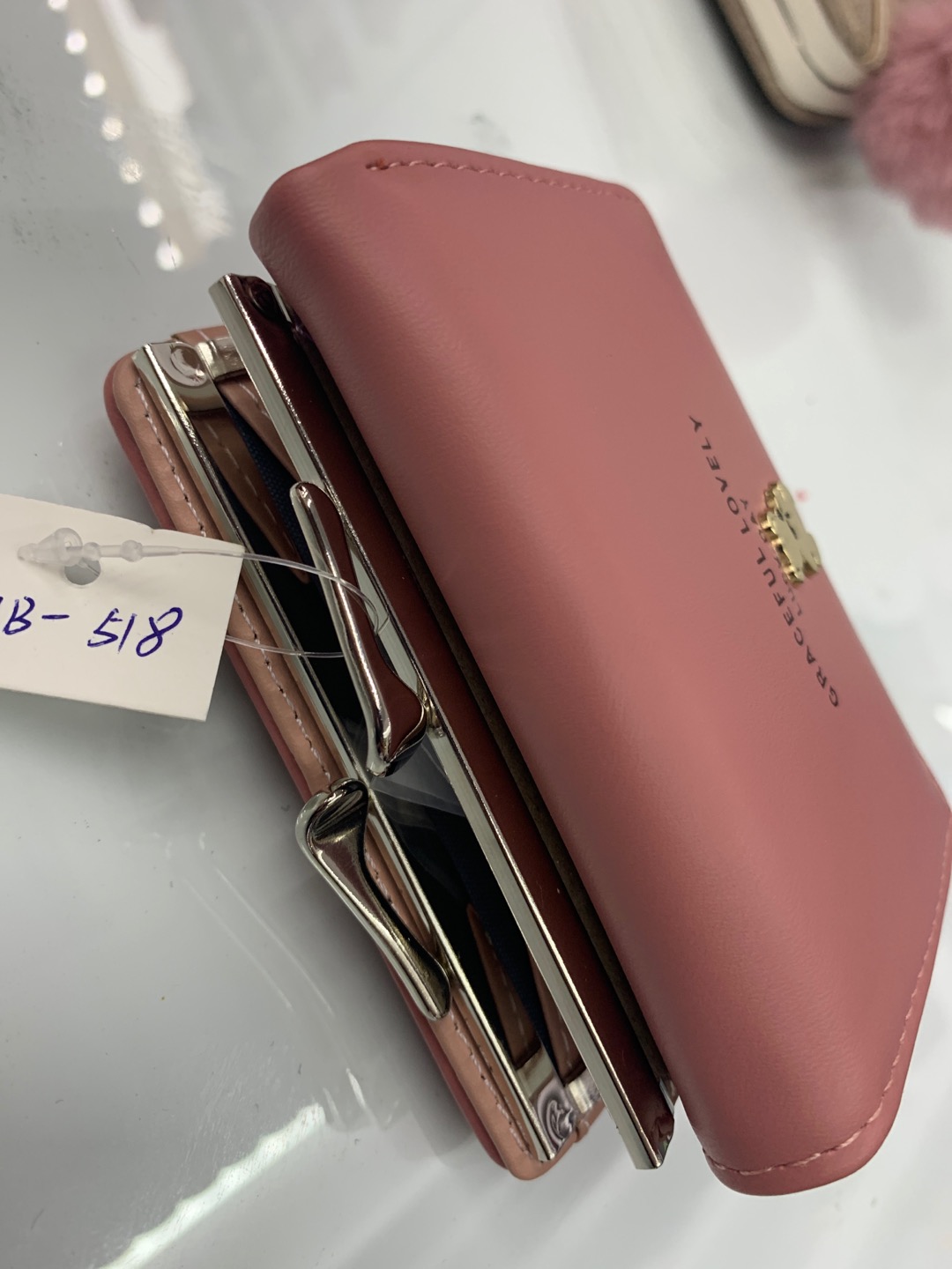 The three-inch handbag of 2020 new fashion women's purse is simple and elegant Specification drawing