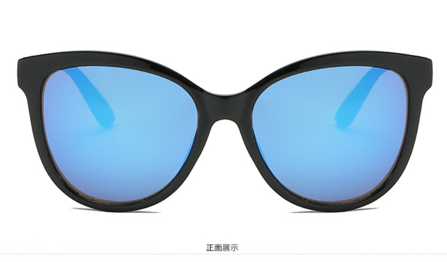 新品时尚墨镜大框方框太阳镜偏光镜韩版网红潮人高档彩色PC男女通用1928