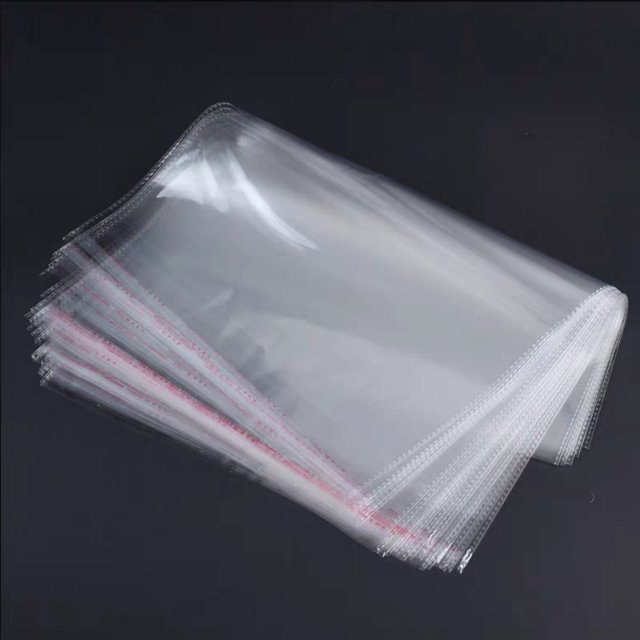 易开口服装袋子opp袋100个透明自粘袋opp塑料包装袋40x49cm