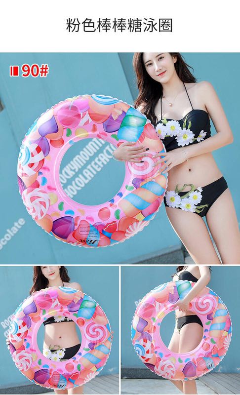 60 cm thickened swimming rings, swimming rings and lifebuoy patterns can be customized. Wholesale from water products manufacturer Specification image