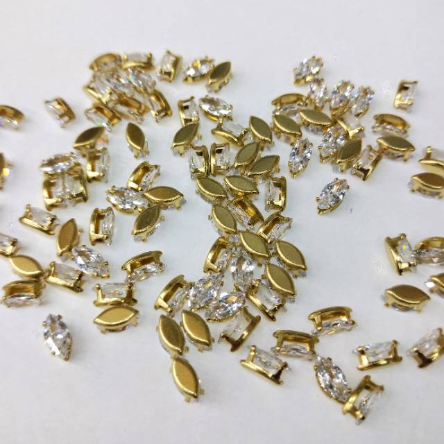 Jewelry accessory zircon crystal zirconium single horse eye shape