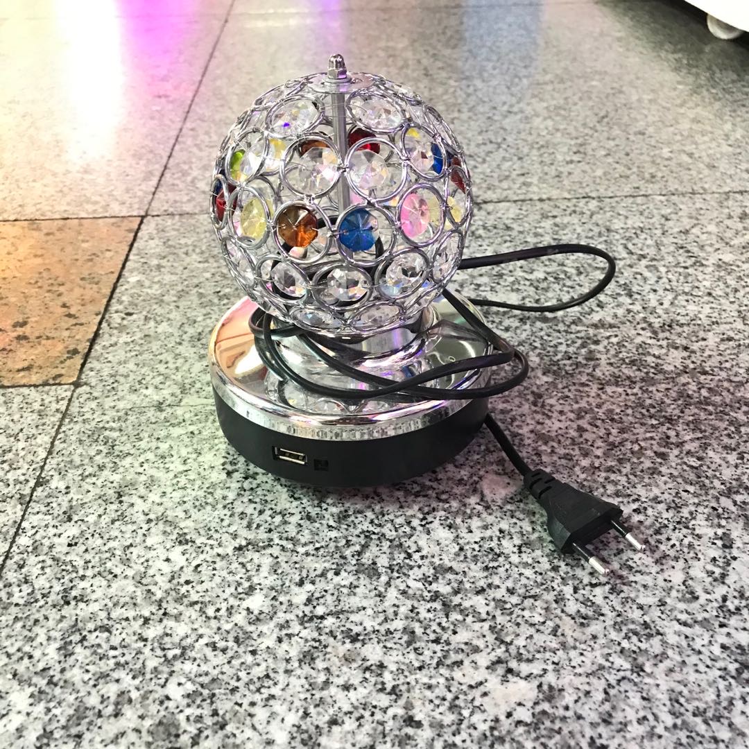 Ktv Flash Rotating Seven Color Light Crystal Magic Ball Laser Light Bundy Light full figure