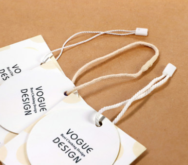 Custom Diy Clothes Tag Custom Atmosphere Simple Kapok Paper Clothing Store Label Custom Women's And Children's Clothing Special Paper Trademark Specification drawing