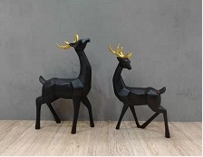 Nordic style creative decorative geometric elk small ornaments thumbnail