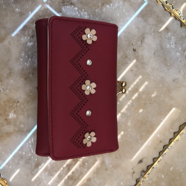 Red Leather Bag Zipper Bag Hand Bag Leather Bag