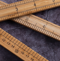 竹尺测量衣服的尺子服装裁缝工具木尺1米量衣尺30cm缝纫直尺市尺