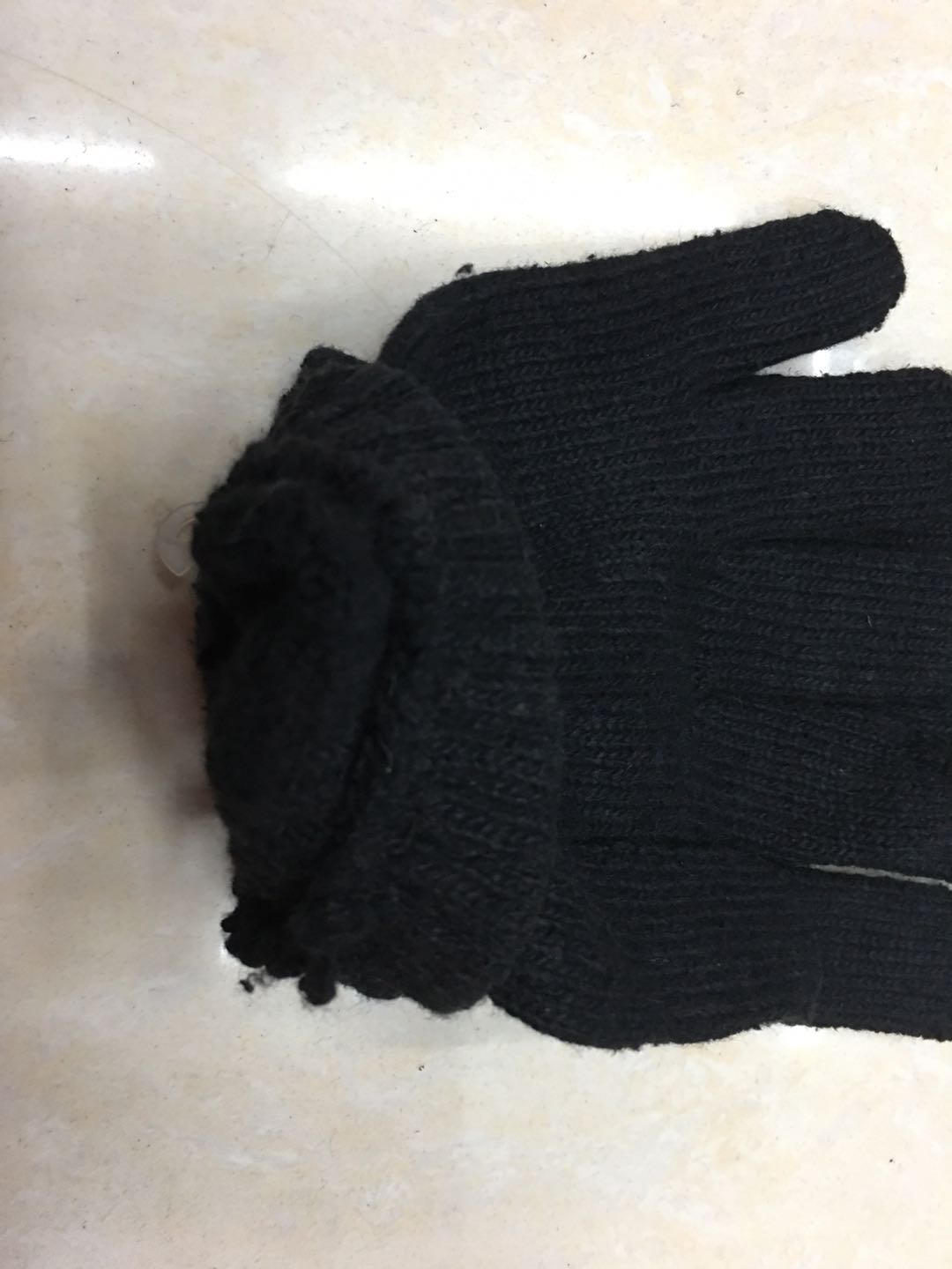 男女手套秋冬季保暖成人服饰毛线针织手套五指提花魔术手套产品图