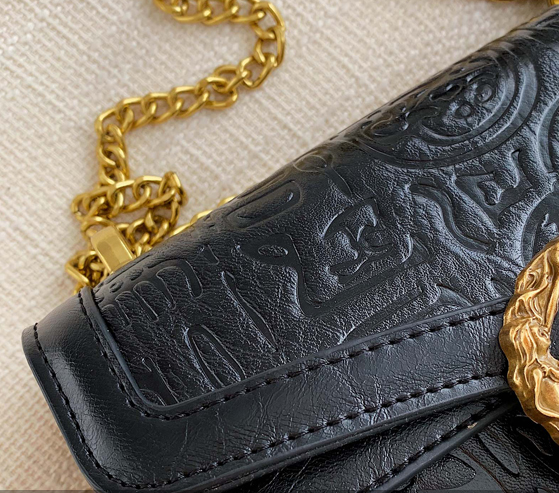 高级感包包女2019秋冬季新款潮时尚百搭ins斜挎包链条包产品图