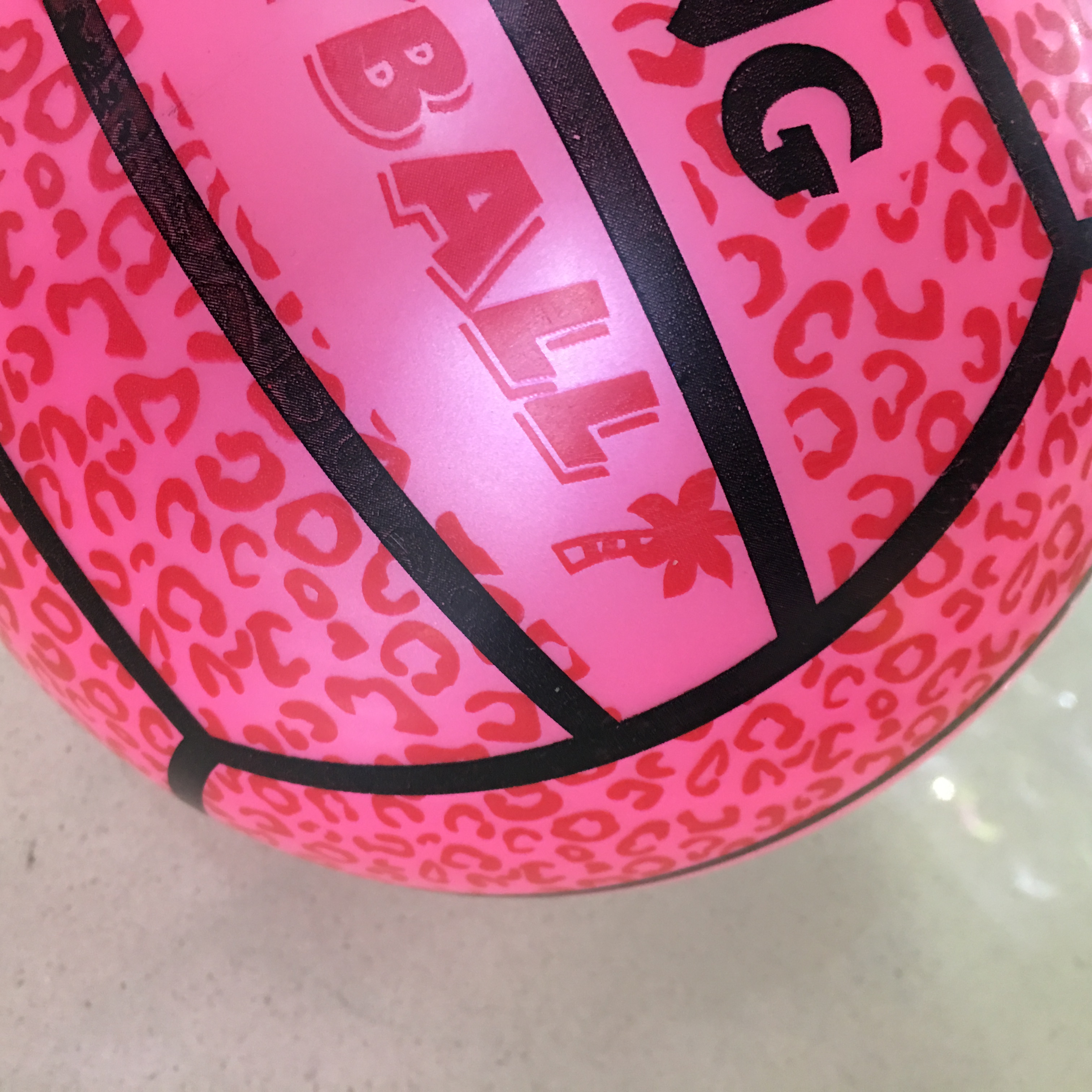 Children Pat Inflatable Watermelon Small Leather Ball Baby Garden Special Non-Toxic Elastic Ball Toys Specification drawing