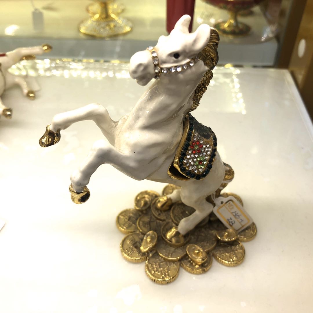 马合金首饰盒婚庆礼品摆件工艺品镶嵌水晶摆件