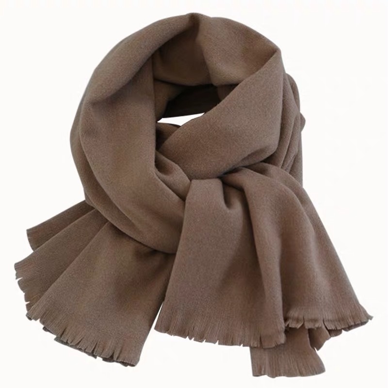 Ladies Scarf Autumn And Winter Style Student Style Thickened Lady Korean Version Solid Color Europe And The United States