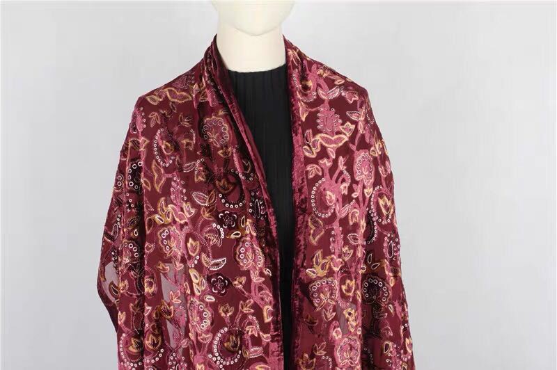 Spring And Autumn New Velvet Wear Long Scarf Shawl Women's Early Spring New Scarf details Picture