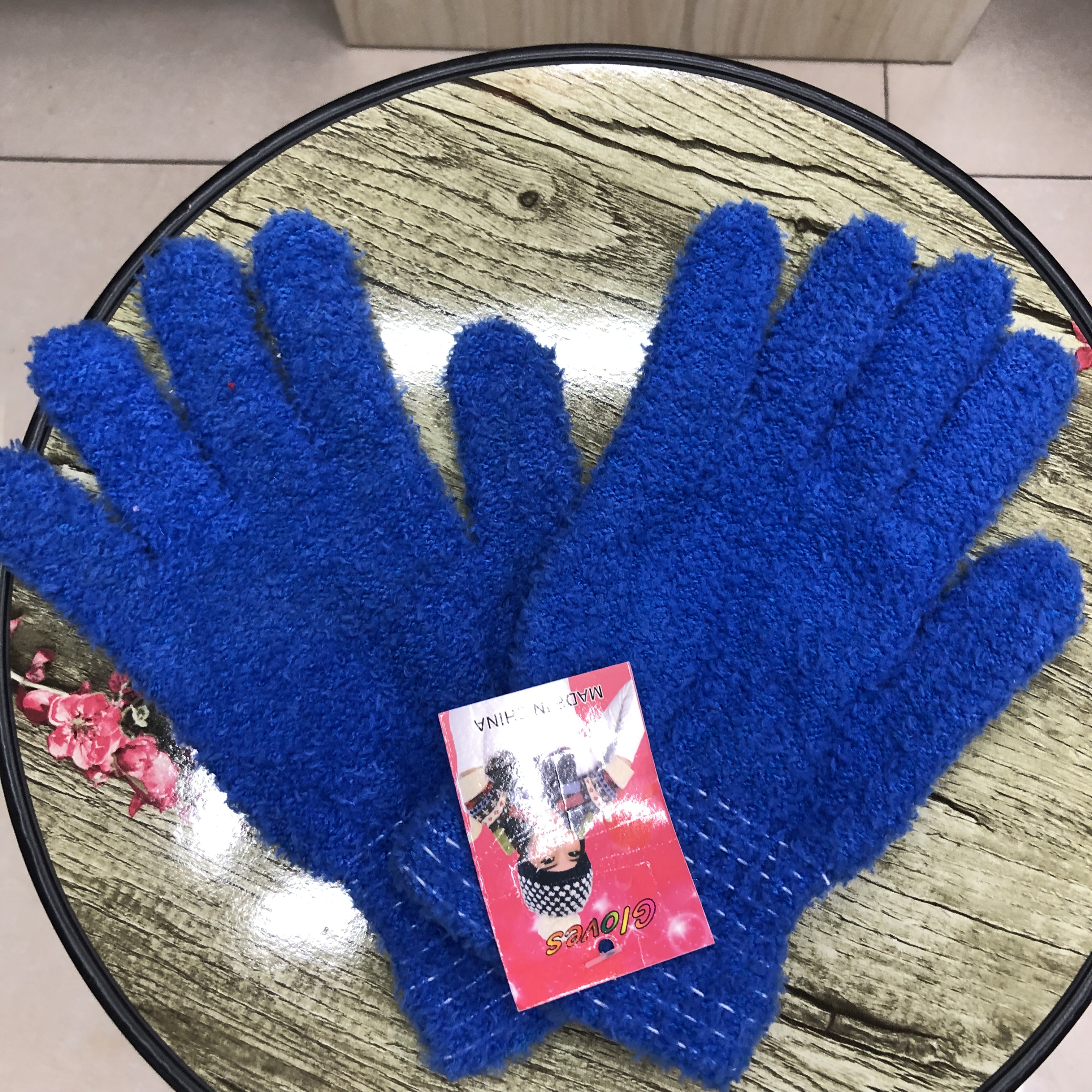 Women's Biking Warm Biking Gloves Large Stretch Knitted Gloves Full Finger