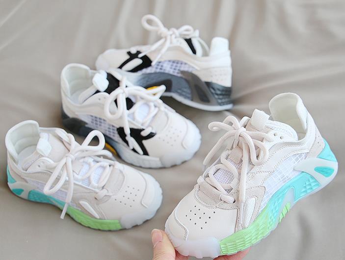 Boys' shoes 2020 Summer and Autumn new children's shoes Spring style Girls' net shoes Boys' breathable net sports shoes Dad