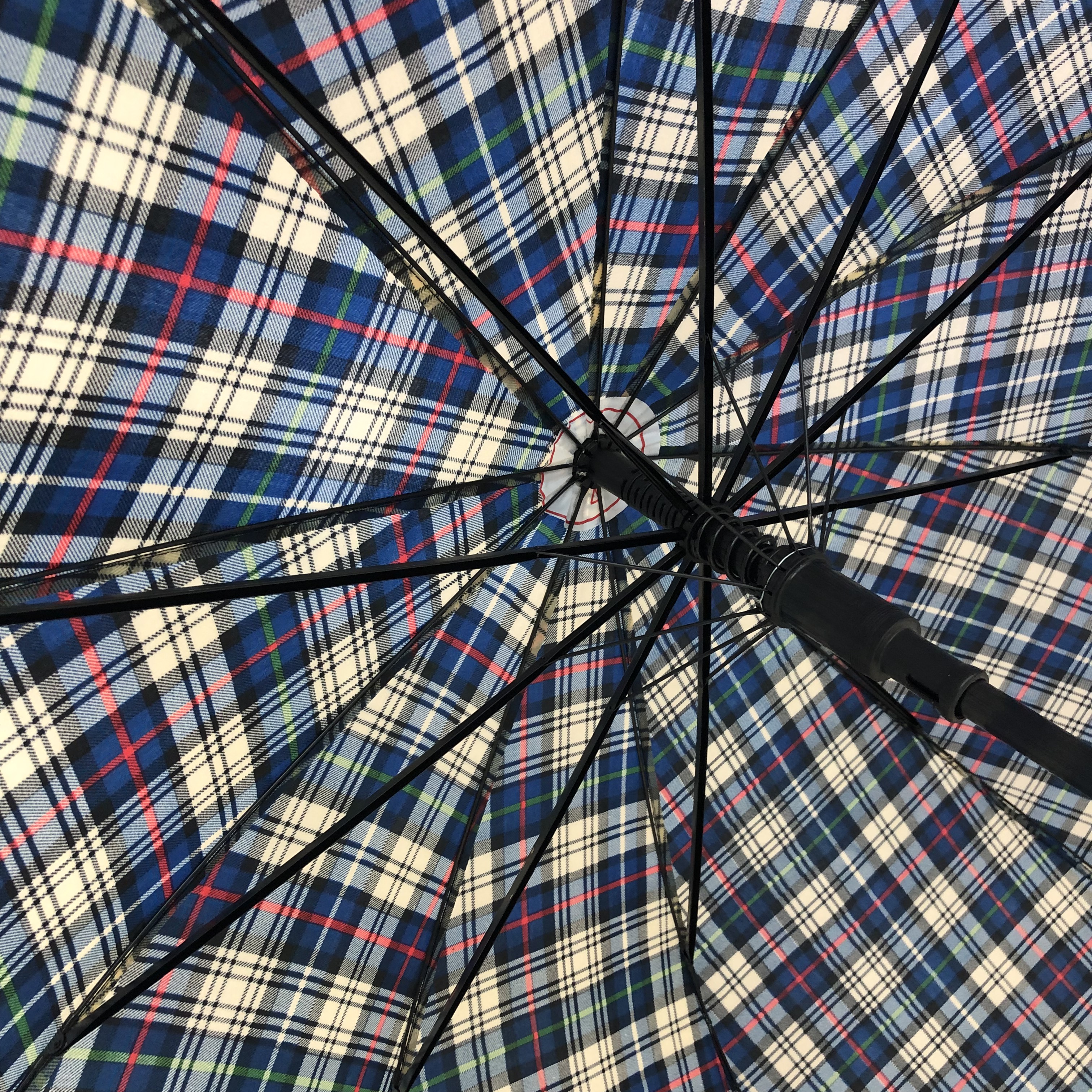 Custom-made business umbrellas with grid straight poles, enlarged wind-resistant umbrellas, solid-color long-handled straight pole manual golf umbrellas Specification image
