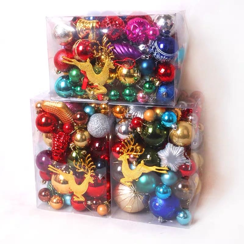 Christmas balls, Christmas tree decorations, large bright balls, electroplated balls, colored balls, hanging balls, ceiling decorations for shopping malls and bars Specification image