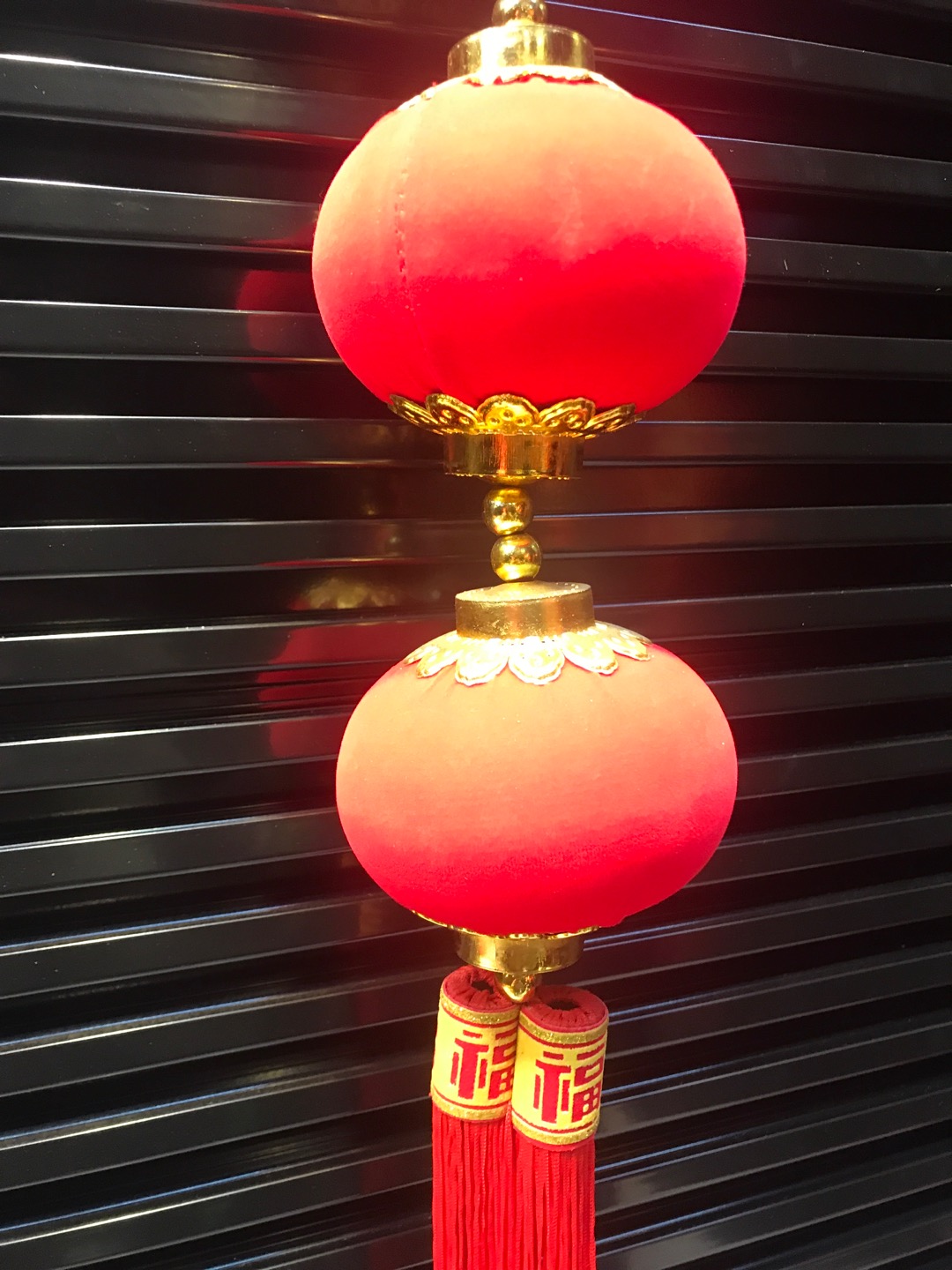 Five Head Flannelette All Red Lantern String details Picture