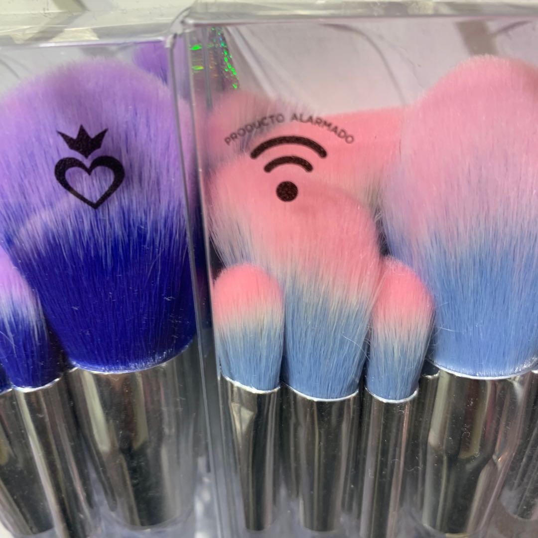 Translucent Glass Edge Premium Makeup Brush Set details Picture