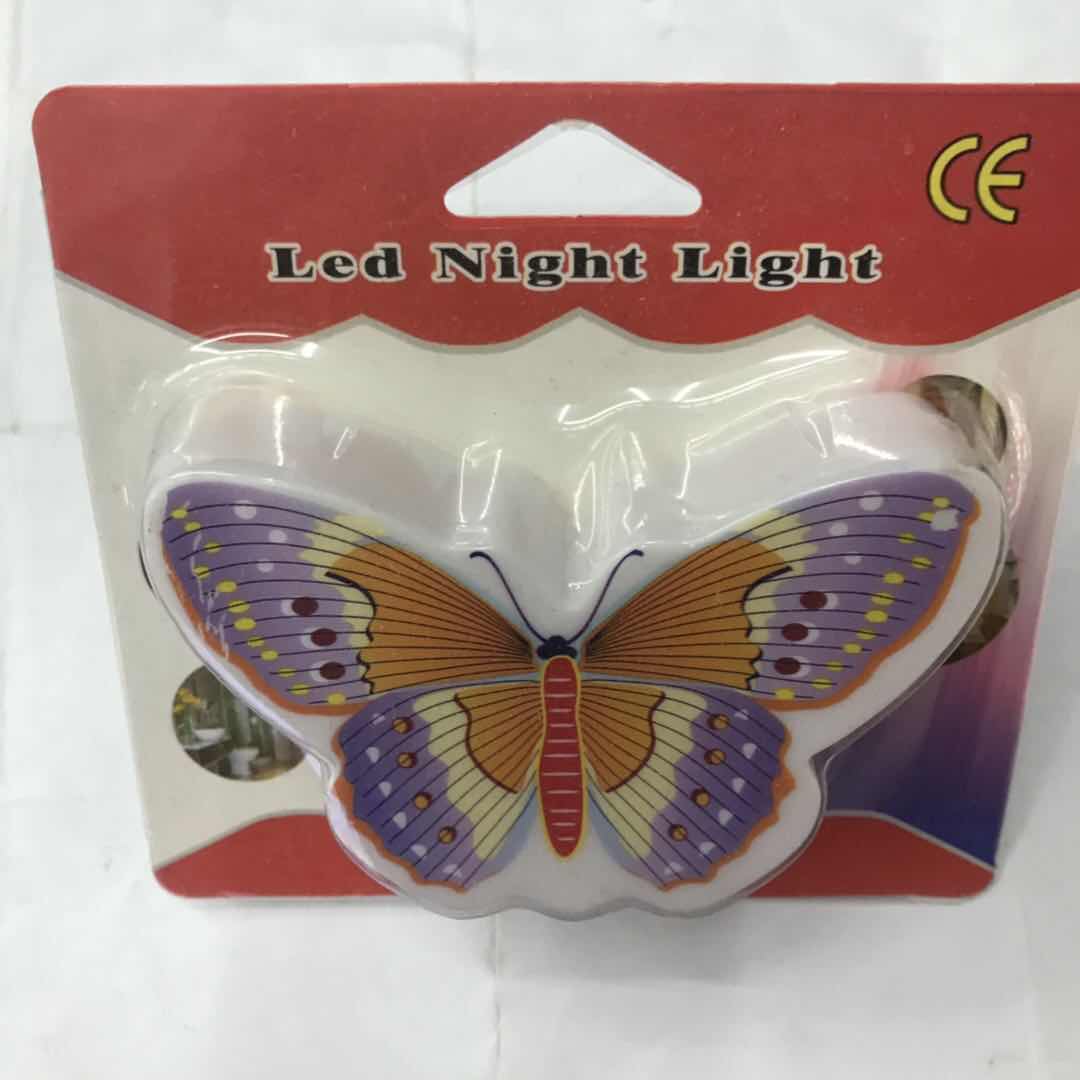 外贸蝴蝶小夜灯能台灯卧室睡眠婴儿喂奶护眼床头起夜光