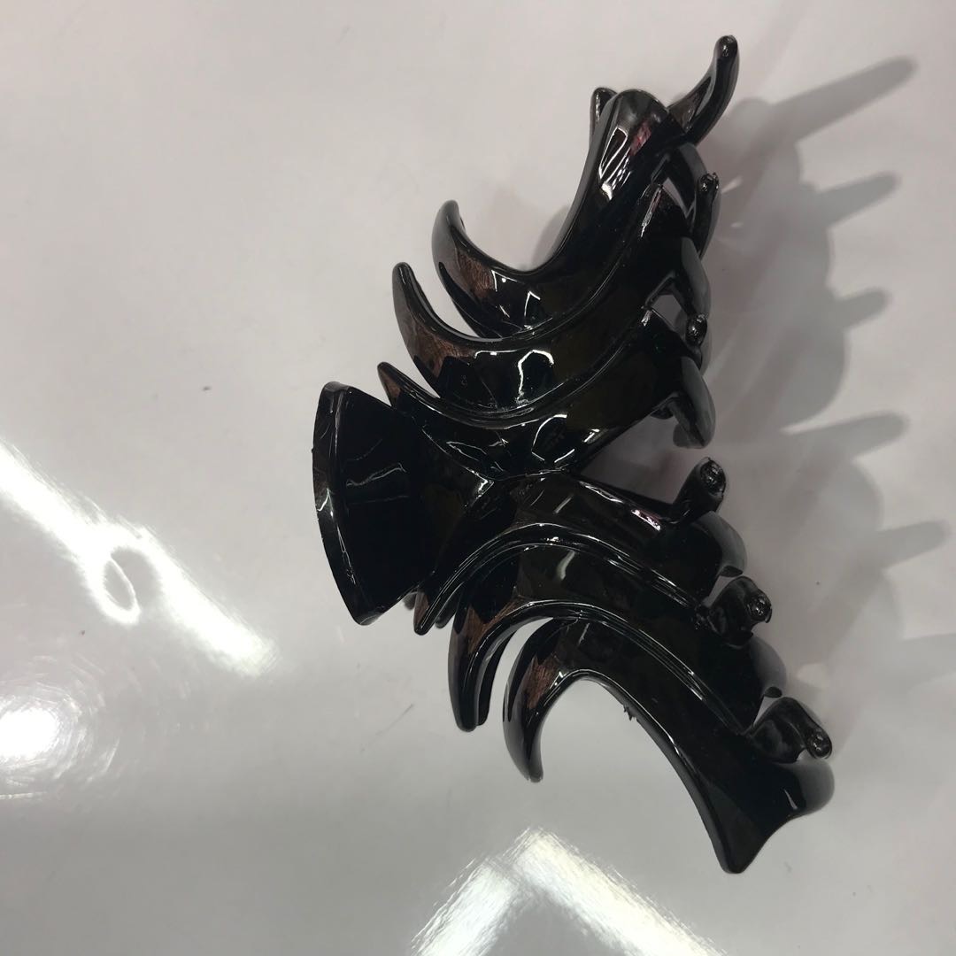 All black claws sunset afternoon/Ins original hairpin minimalist design haute couture hair clip hemiball head style clip thumbnail
