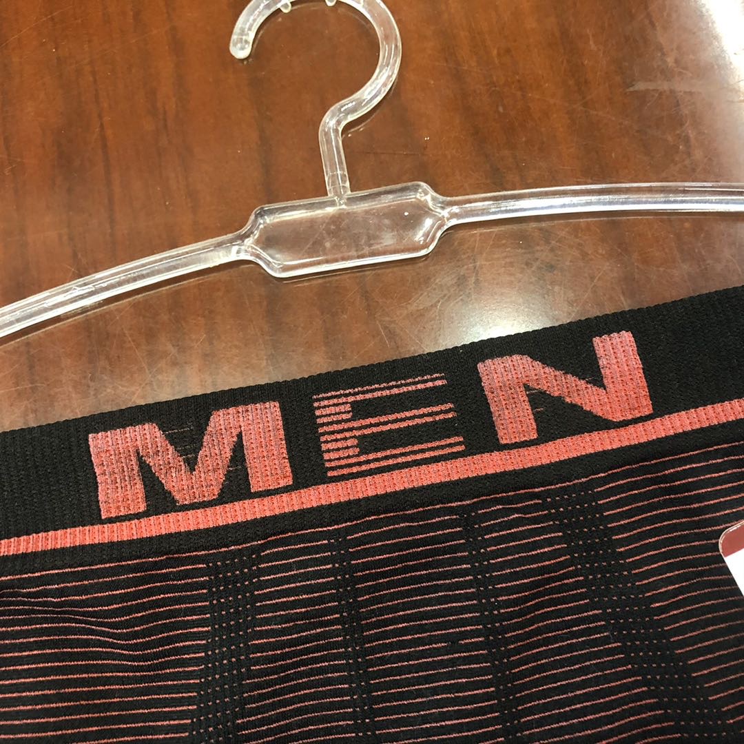 Underwear, men's underwear, boxer shorts, pure cotton, teenagers' premium new style, personalized, large-sized, breathable, low-waisted, four-cornered waistband details Picture