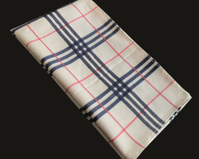 British checkered pure cotton handkerchief, men's and women's square towel, all-cotton handkerchief, thick and soft, classic handkerchief details Picture