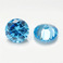 中海蓝圆形锆石5A梧州裸石人工宝石爪镶珠宝饰品DIY图