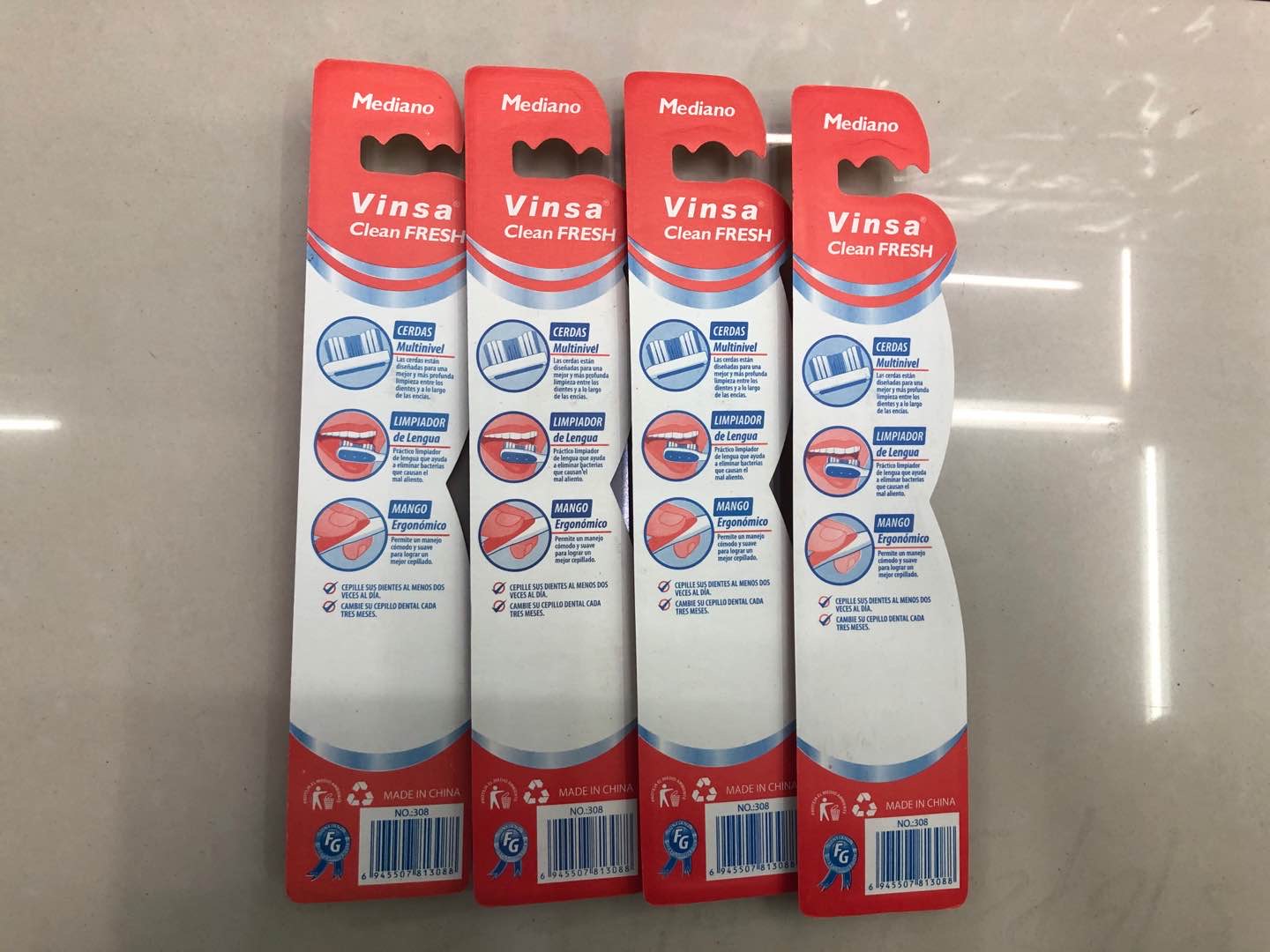 Vinsa护齿牙刷按摩清洁牙缝保护牙龈健康牙刷细节图