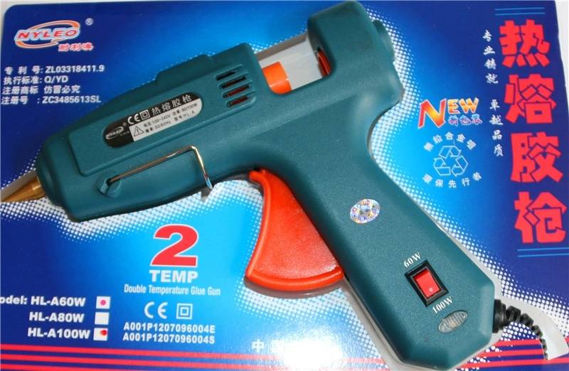 Double Temperature 60-100W Universal Hot Melt Glue Gun Glue Stick Electric Hot Melt Glue Gun Household Glue Strip 11Mm