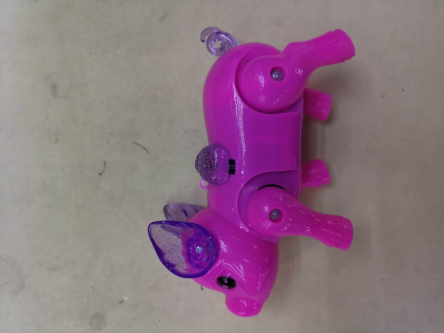 抖音同款网红牵线电动发光炫酷溜溜猪宝宝玩具爬行会跑的儿童走路玩具