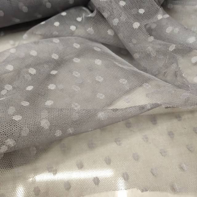 Polka dot mesh puffy skirt fabric for clothing accessories Specification image