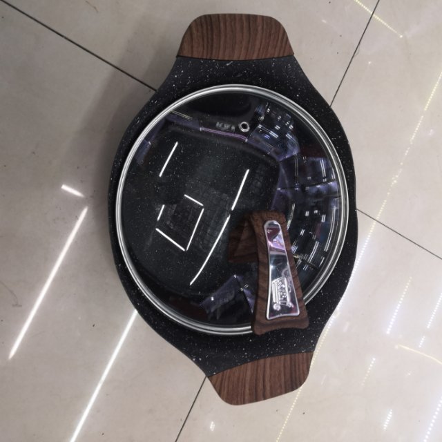 义乌好货 双耳木把小锅子煮粥锅煮面锅麦饭石不粘电磁炉锅具奶锅