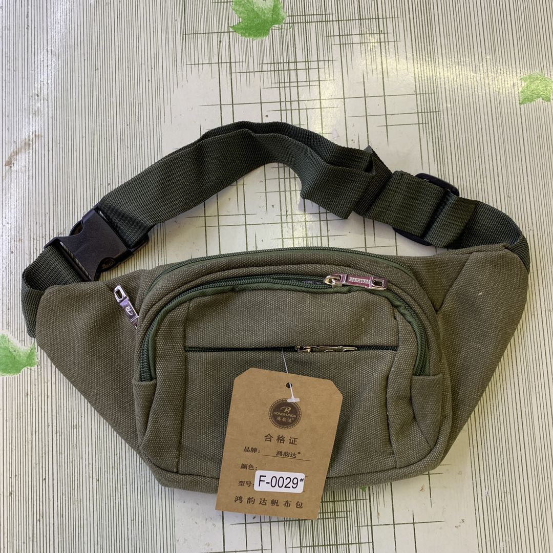 Canvas cross-body wear - resistant work site multi - functional Fanny pack thumbnail