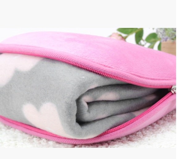 Korean Design Super Soft Cushion Bag Nap Blanket details Picture